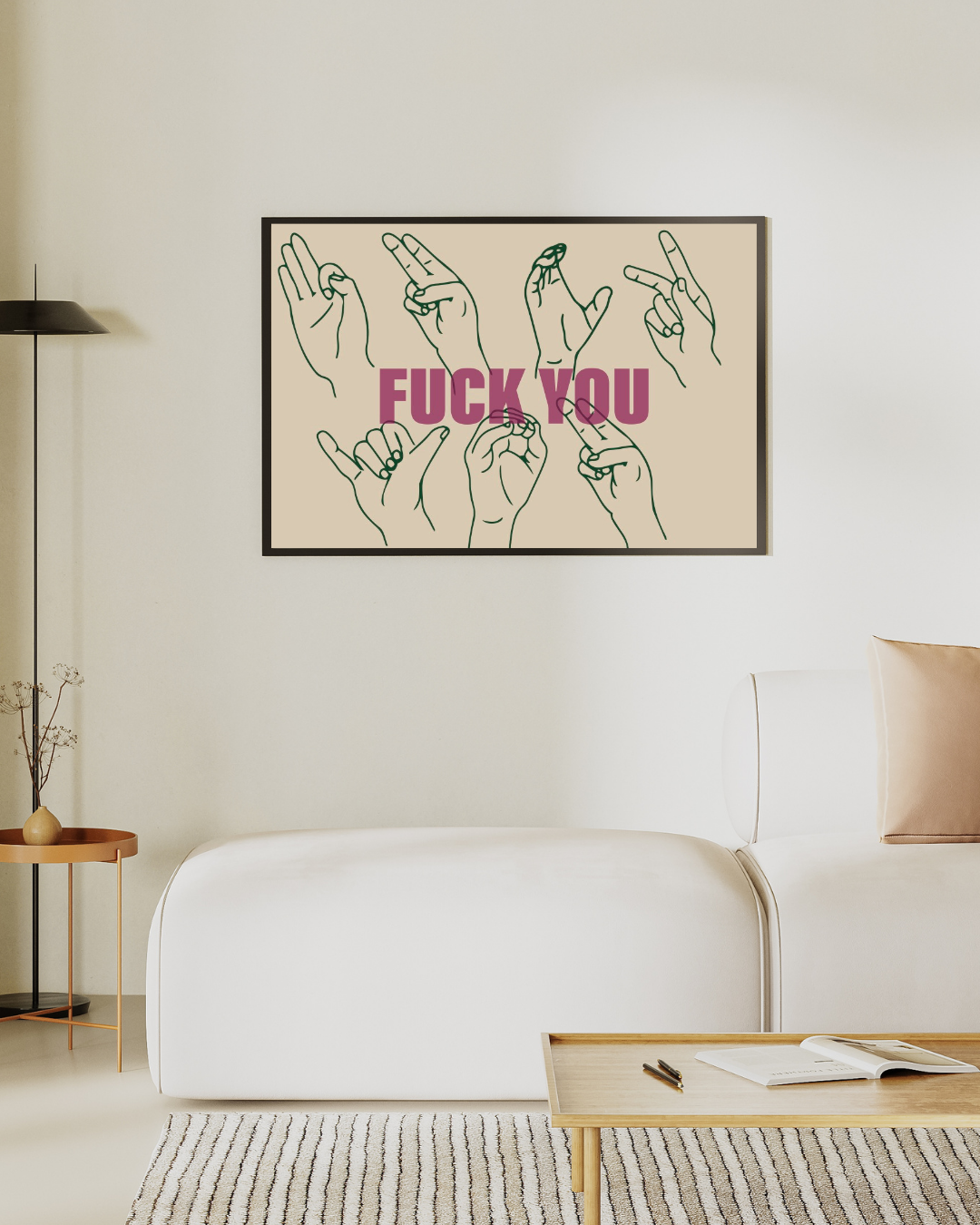 FY ART PRINT – BG/PNK