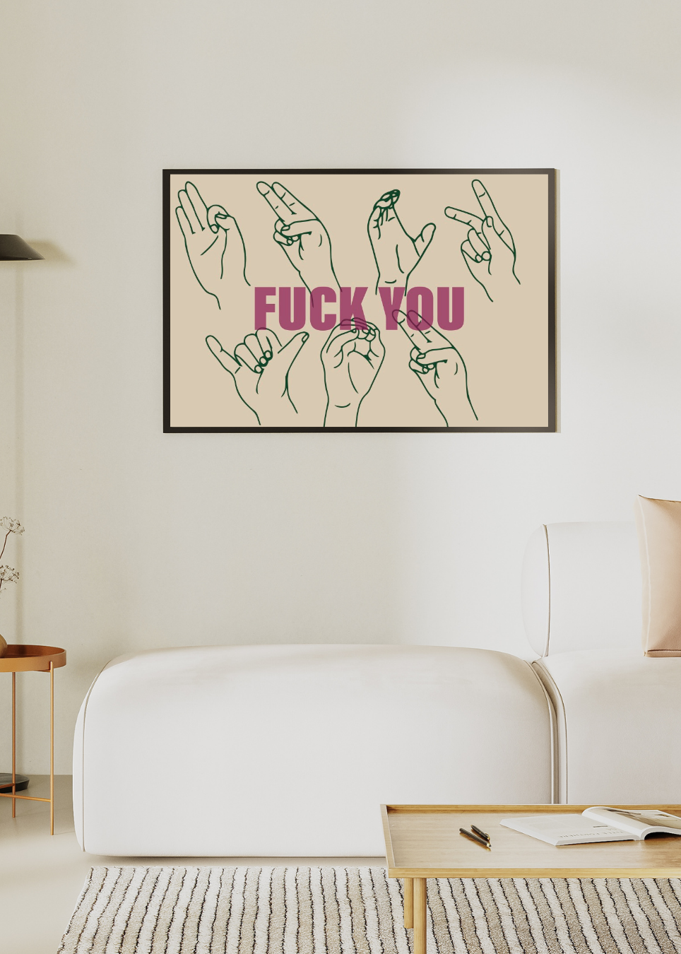 FY ART PRINT – BG/PNK