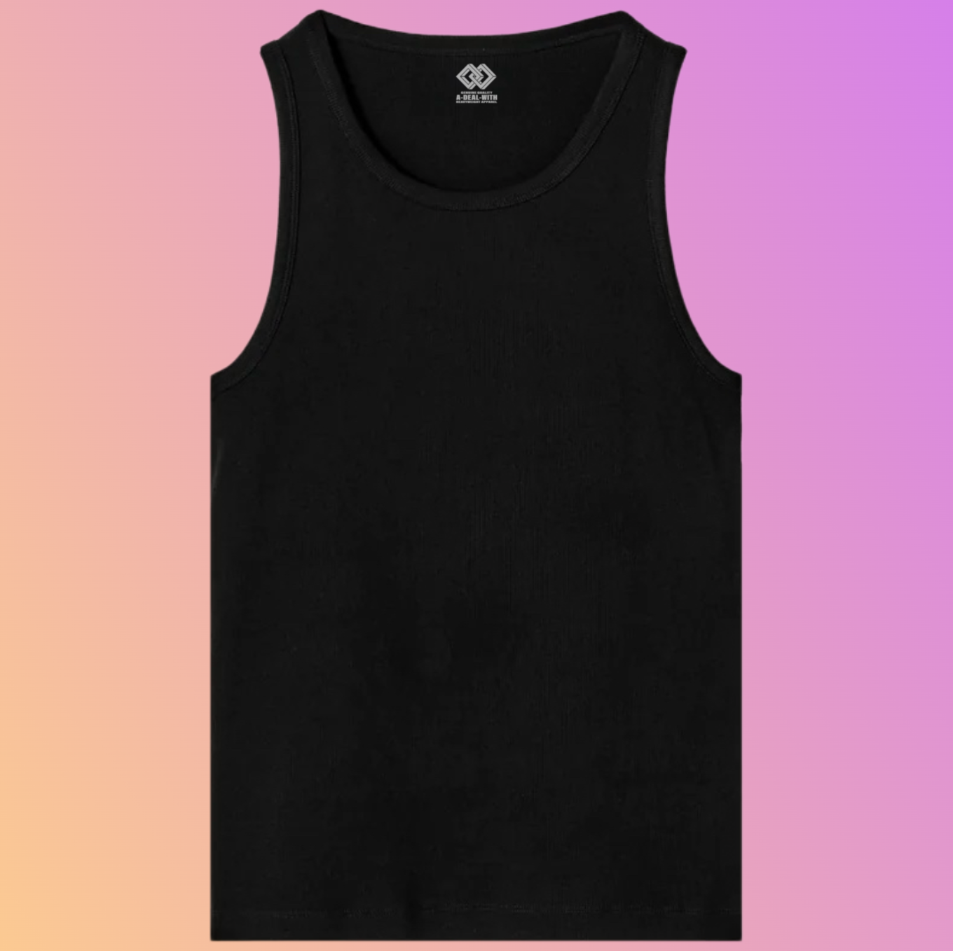 THE RIB TANK BLACK