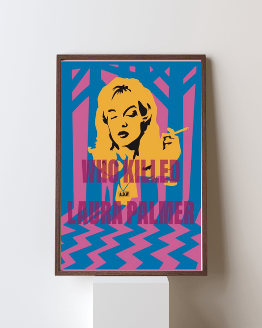 „PALMER“ ART PRINT – PNK/BLU