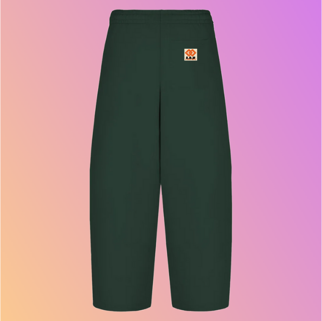 THE ULTRA WIDE LEG SWEATPANTS DEEP GREEN