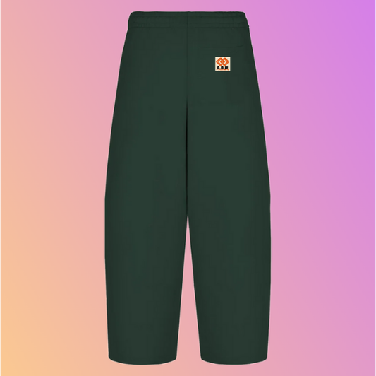 THE ULTRA WIDE LEG SWEATPANTS DEEP GREEN