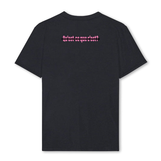 THE REGULAR SHIRT „QU‘EST-CE QUE C‘EST“ FADED BLACK