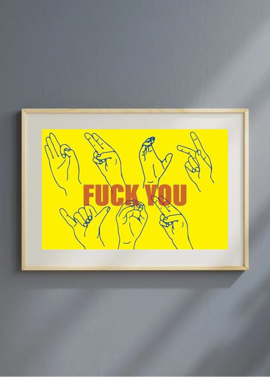 FY ART PRINT – YLW/PNK