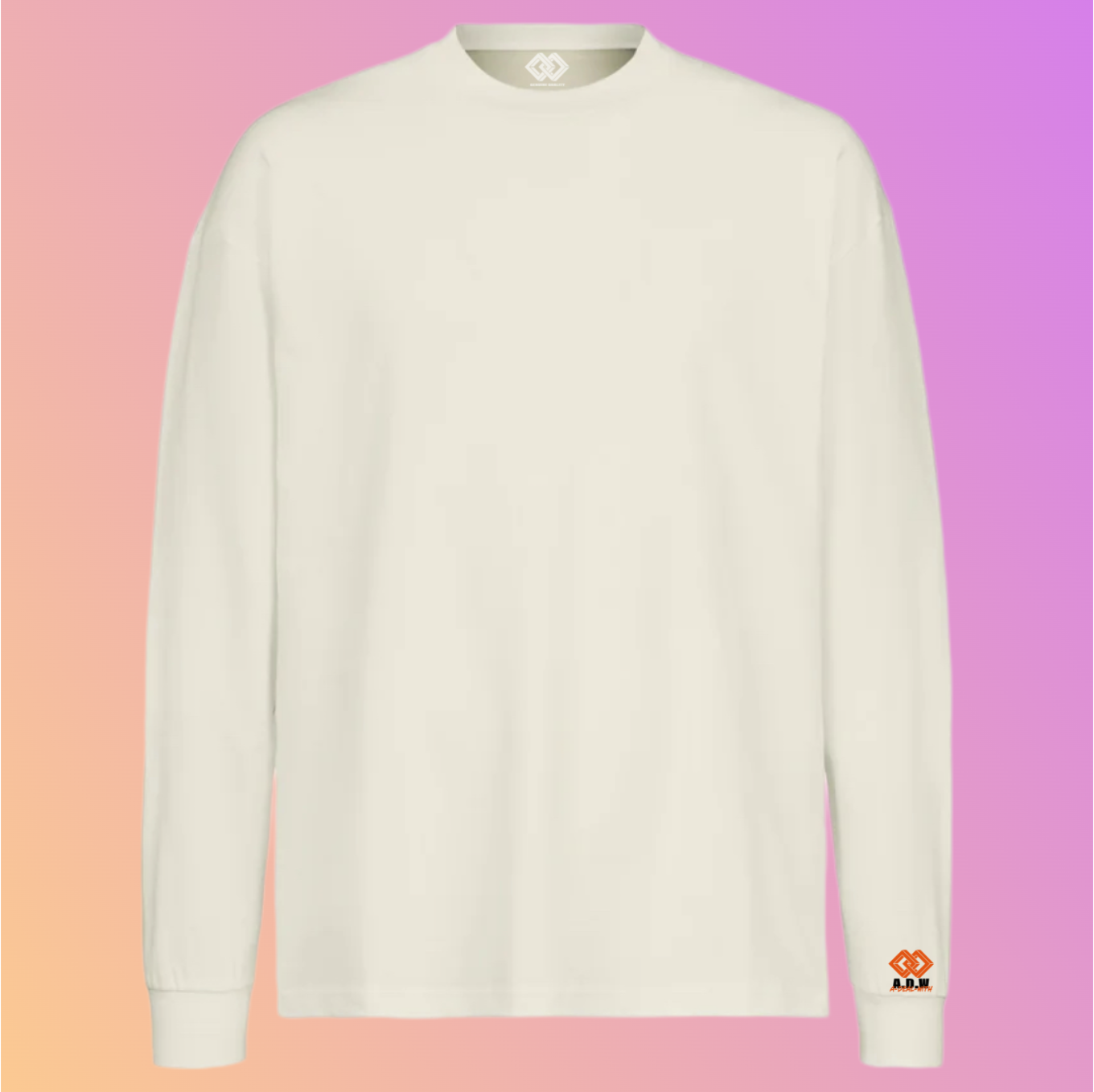 THE OVERSIZED LONGSLEEVE FADED WHITE