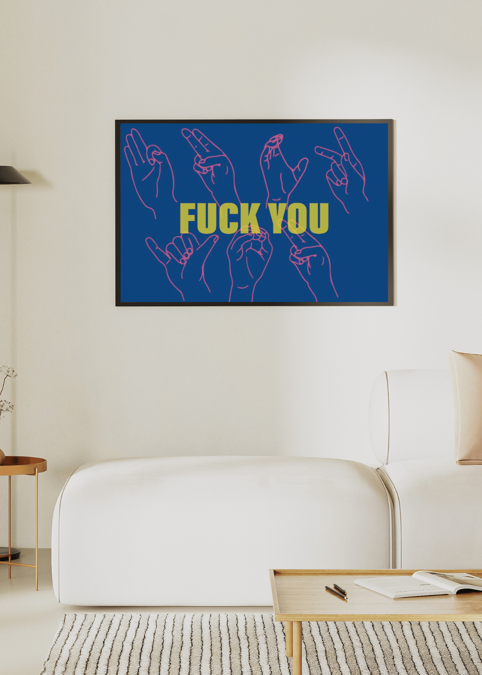 FY ART PRINT – NVY/YLW