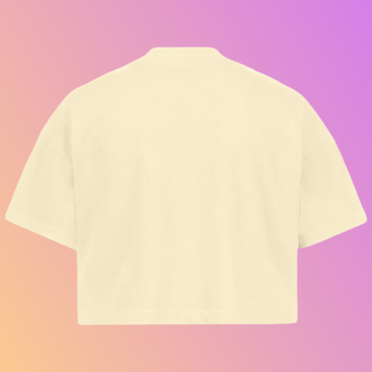 THE CROPPED OVERSIZED SHIRT – CREAM