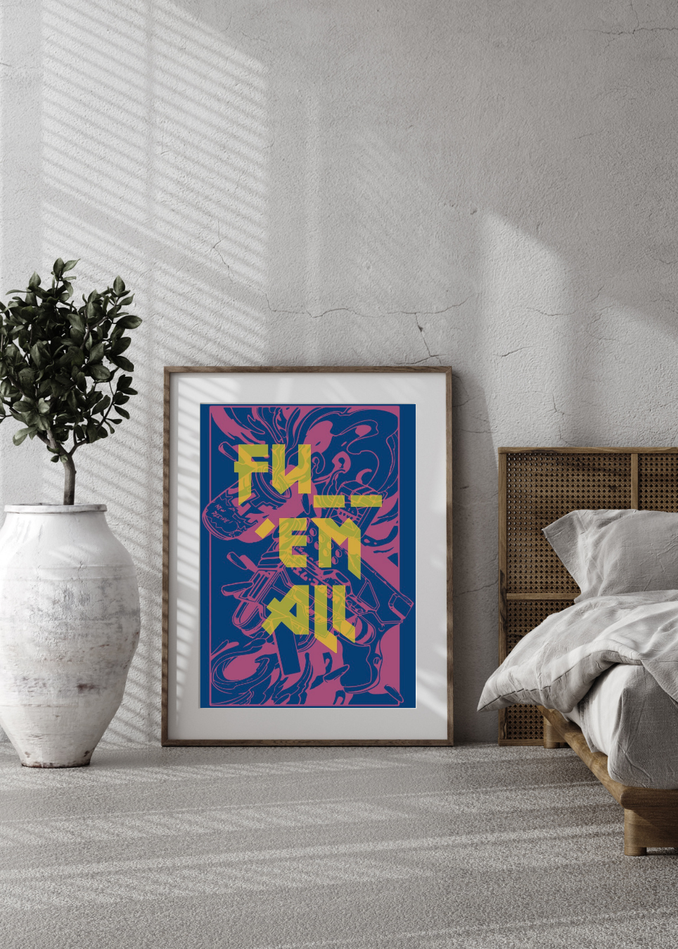 „BRUNNER“ ART PRINT – PNK/NEO