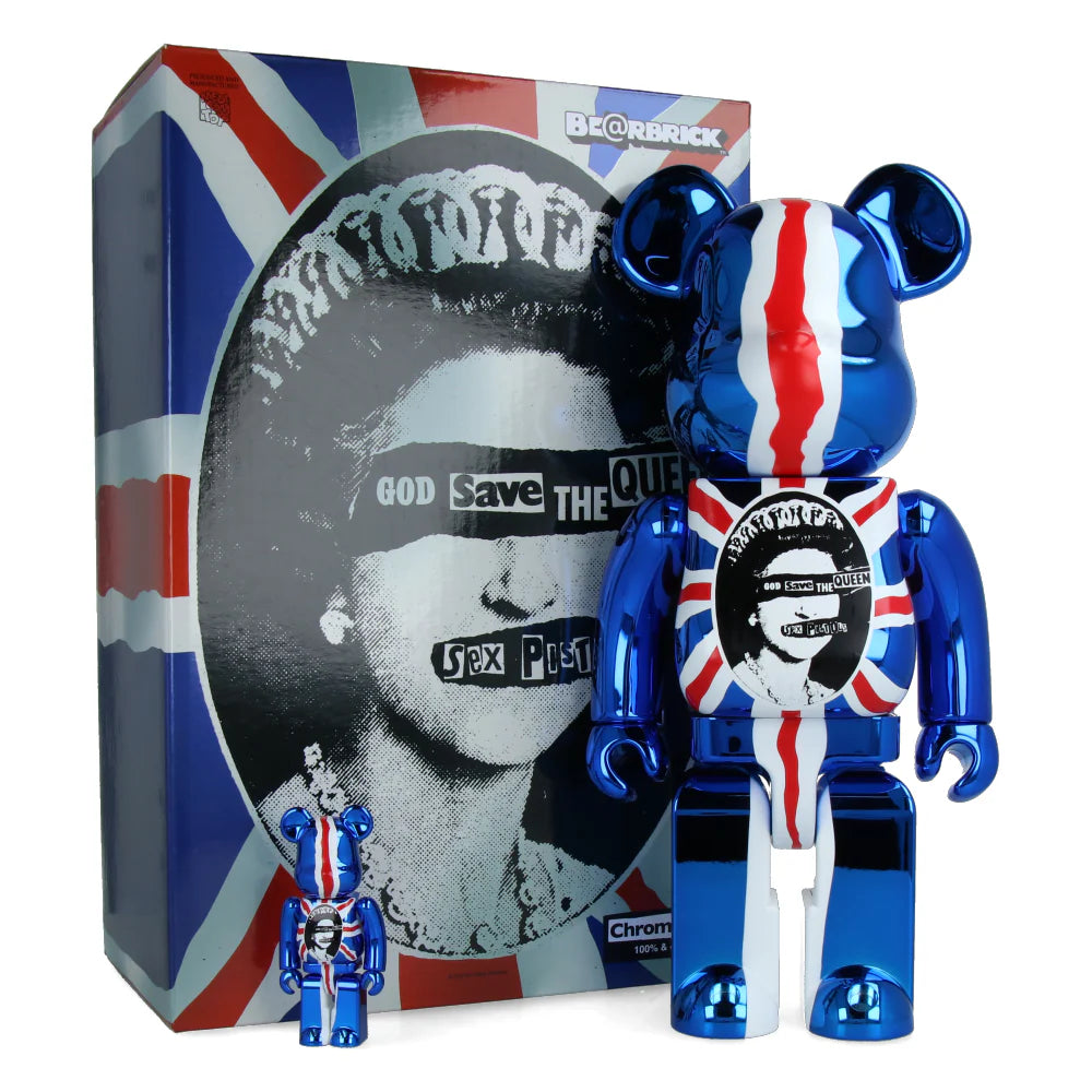 BEARBRICK X Sex Pistols God Save The Queen 400% & 100%