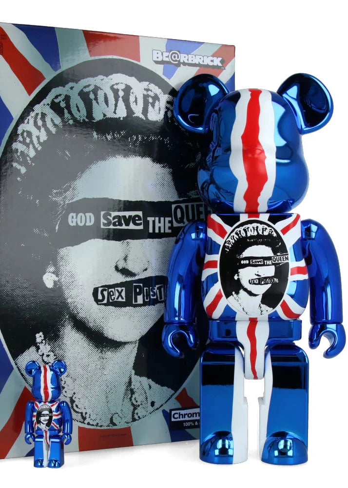 BEARBRICK X Sex Pistols God Save The Queen 400% & 100%