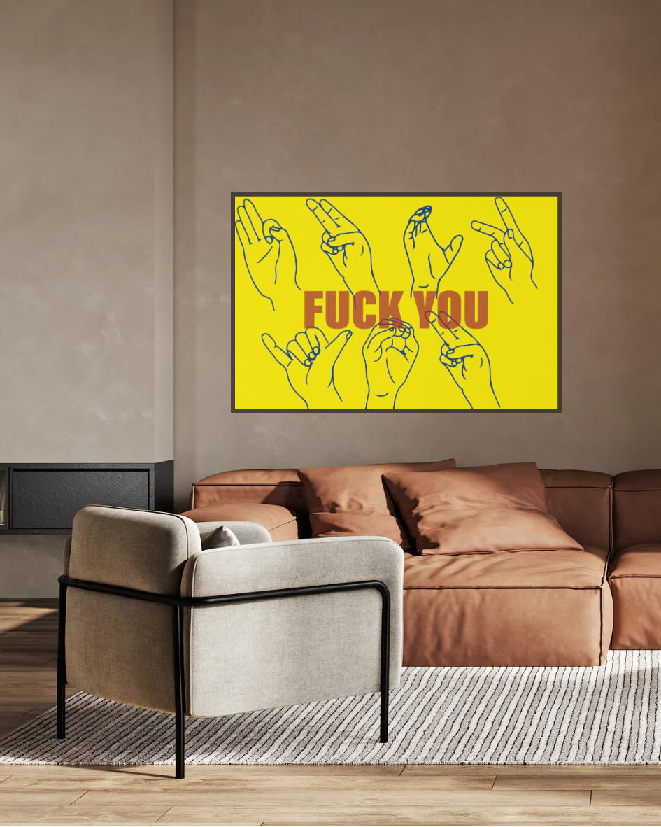 FY ART PRINT – YLW/PNK