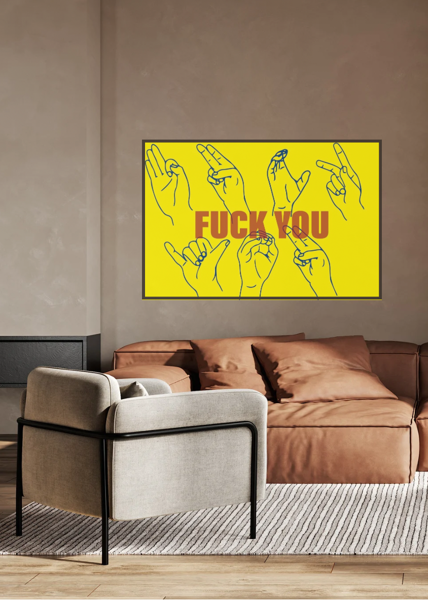 FY ART PRINT – YLW/PNK