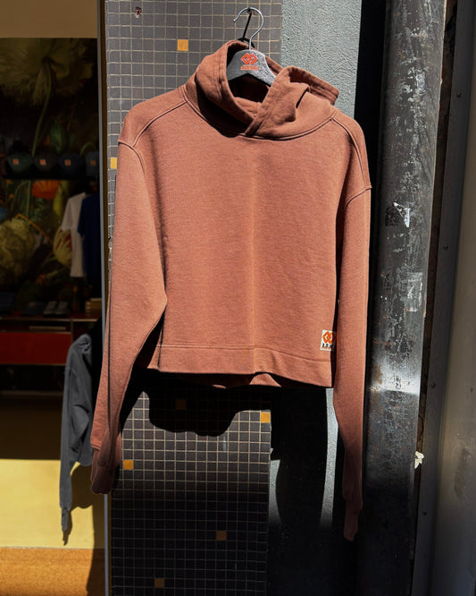 THE CROPPED HOODIE VNT/BRW