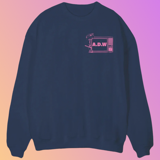 THE REGULAR SWEAT „LIVE“ NAVY/PINK