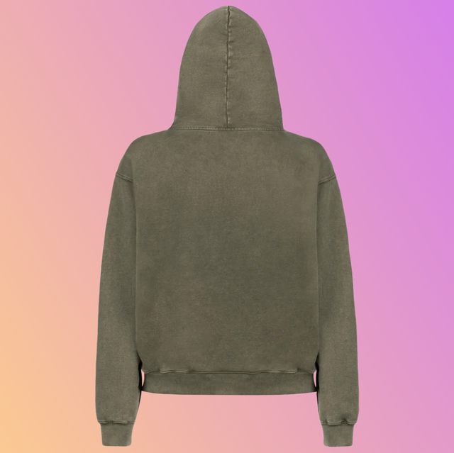 THE OVERSIZED HOODED SWEAT FADED OLIVE