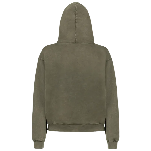 THE OVERSIZED HOODED SWEAT FADED OLIVE