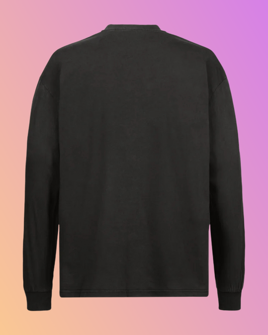 THE OVERSIZED LONGSLEEVE FADED BLACK