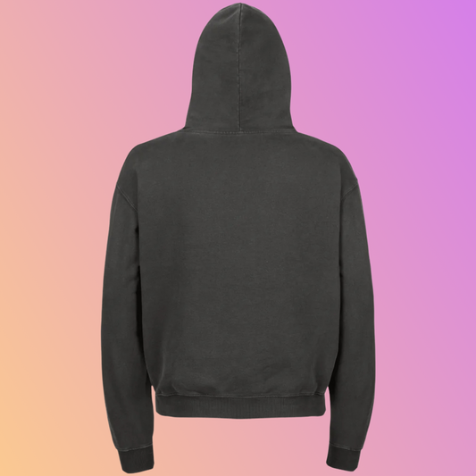 THE OVERSIZED „UHHS“ ULTRA HEAVY HOODED SWEAT FADED BLACK