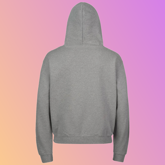 THE OVERSIZED „UHHS“ ULTRA HEAVY HOODED SWEAT HEATHER GREY