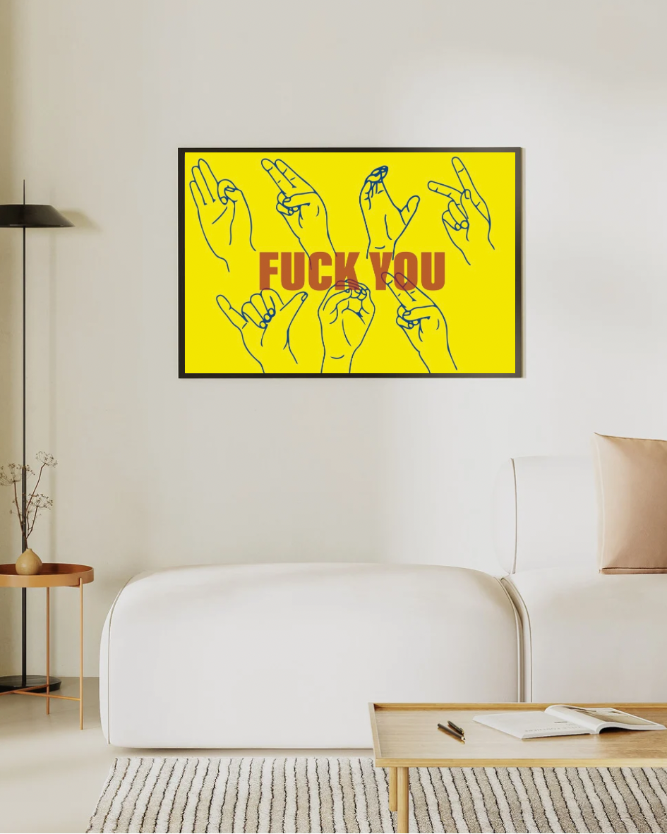 FY ART PRINT – YLW/PNK