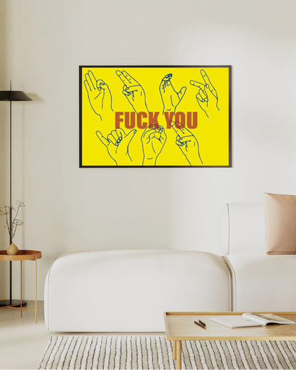 FY ART PRINT – YLW/PNK