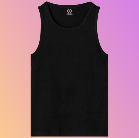 THE RIB TANK BLACK