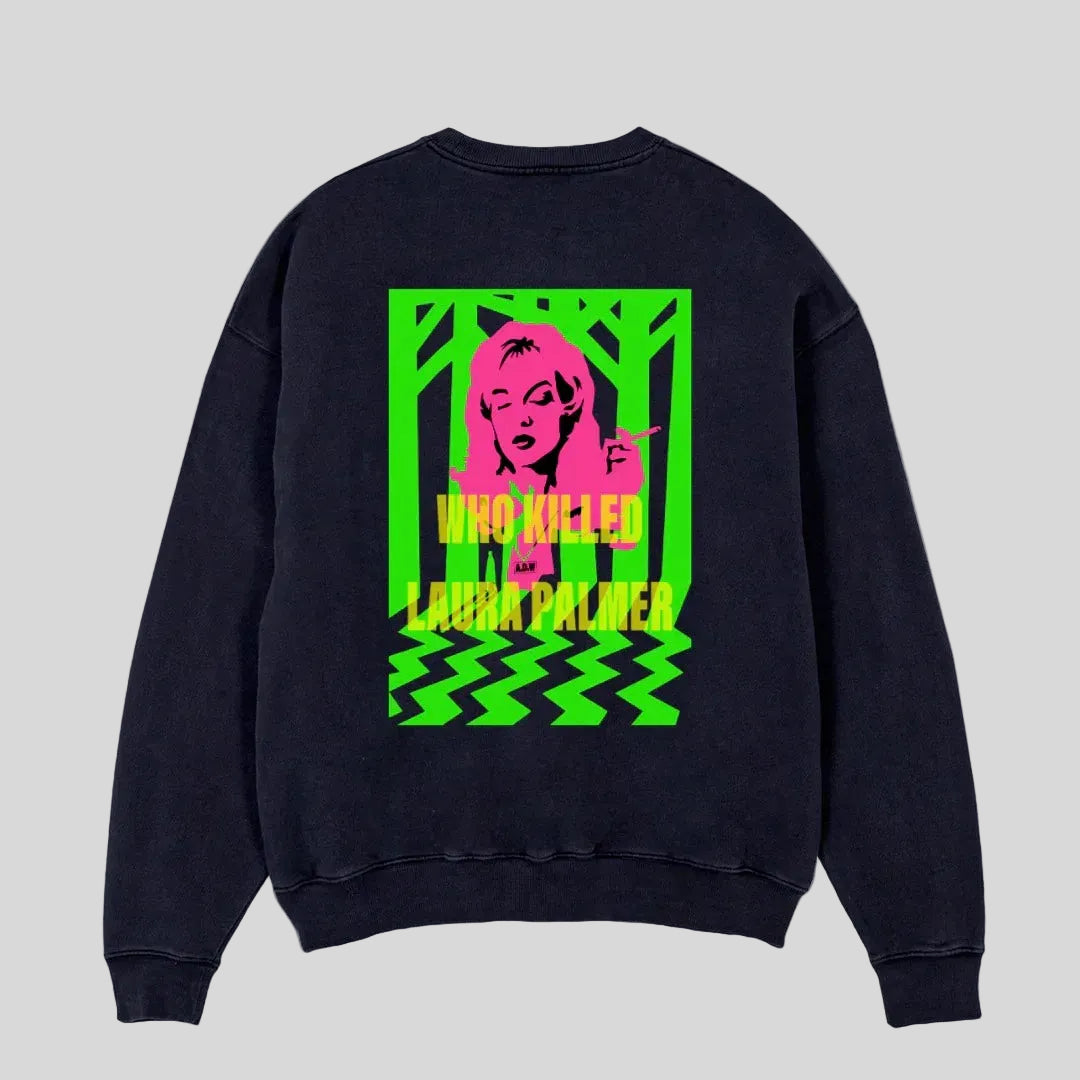 PREORDER – THE OVERSIZED SWEATER „PALMER“  FADED BLACK