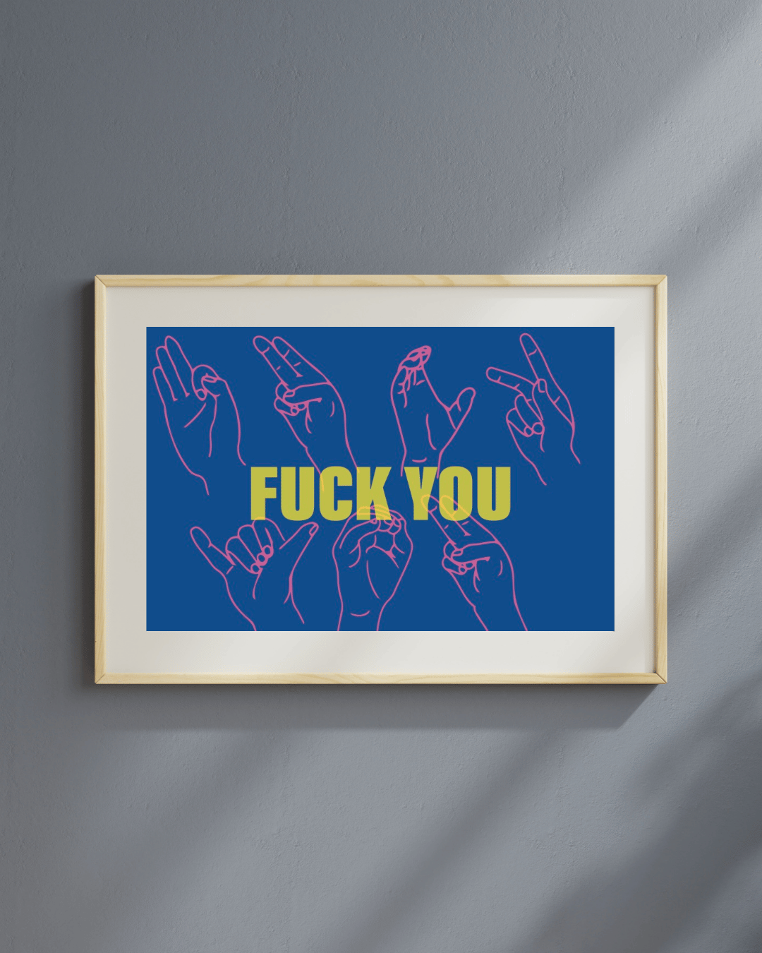 FY ART PRINT – NVY/YLW