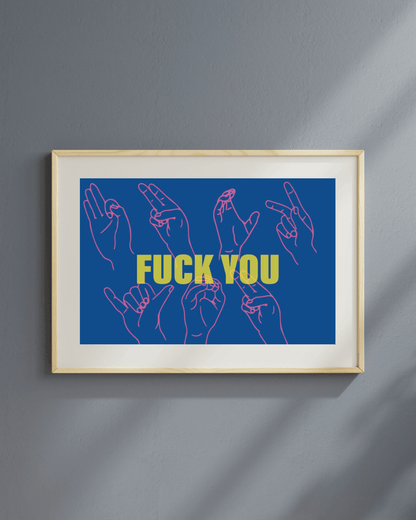 FY ART PRINT – NVY/YLW