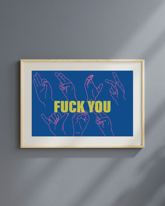 FY ART PRINT – NVY/YLW