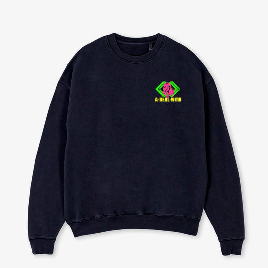PREORDER – THE OVERSIZED SWEATER „PALMER“  FADED BLACK