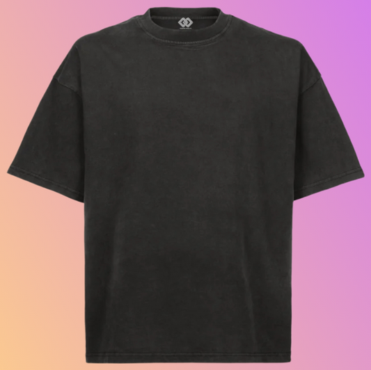THE BOXY OVERSIZED SHIRT – FADED BLACK