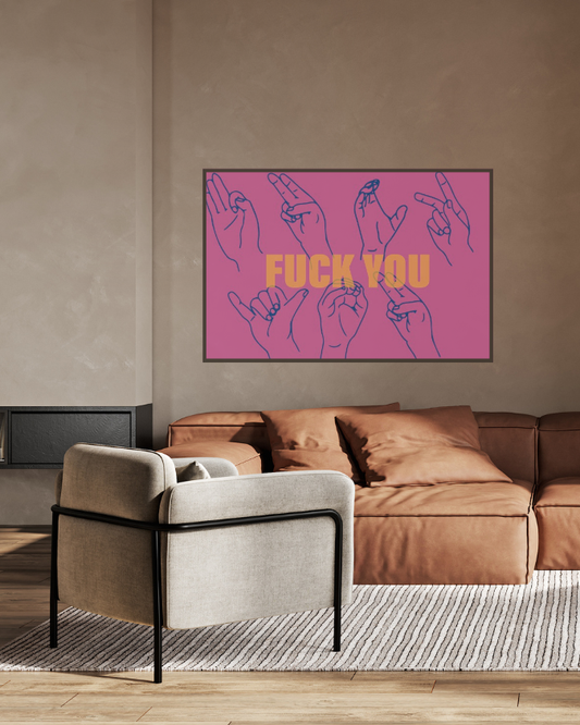 FY ART PRINT – PNK/YLW