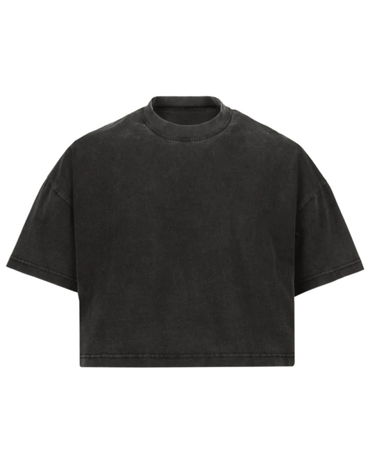THE CROPPED SHIRT – VINTAGE BLACK