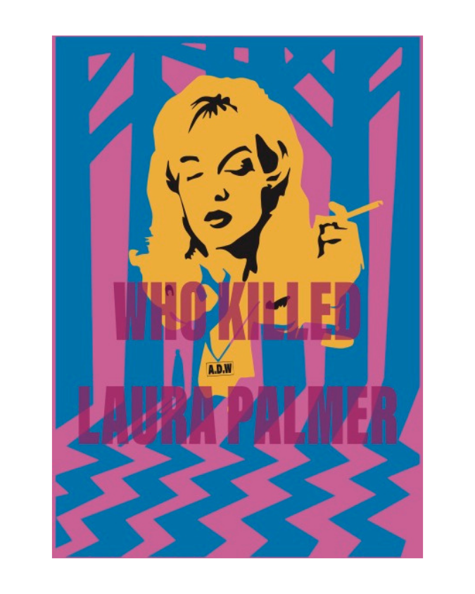 „PALMER“ ART PRINT – PNK/BLU