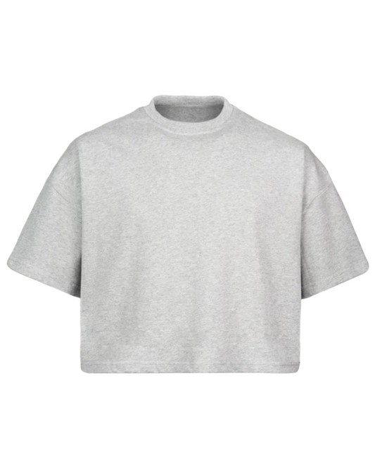 THE CROPPED SHIRT – LIGHT GREY