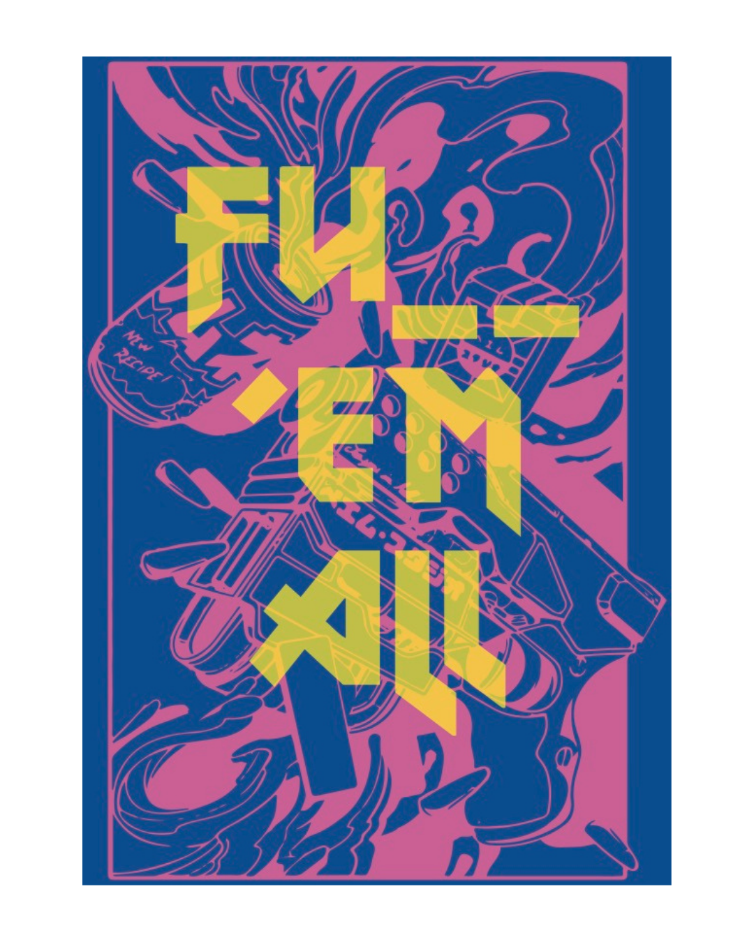 „BRUNNER“ ART PRINT – PNK/NEO