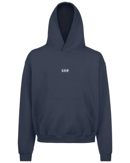 THE OVERSIZED ESSENTIALS HOODED SWEAT NAVY