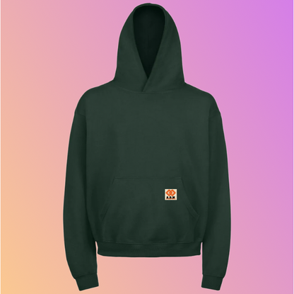 THE OVERSIZED “UHHS” ULTRA HEAVY HOODED SWEAT FADED BLACK