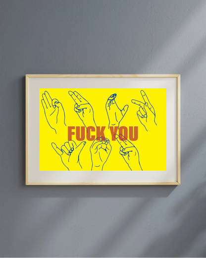 FY ART PRINT – YLW/PNK