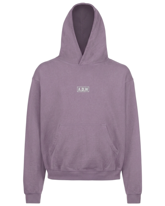 THE OVERSIZED ESSENTIAL HOODIE - PURPLE
