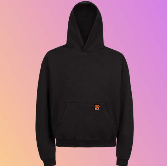 THE OVERSIZED „UHHS“ ULTRA HEAVY HOODED SWEAT BLACK