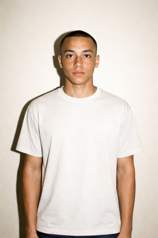 THE REGULAR T-SHIRT FADED WHITE