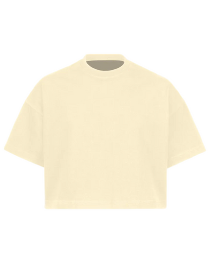 THE CROPPED SHIRT – CREAM