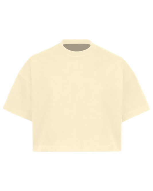 THE CROPPED SHIRT – CREAM