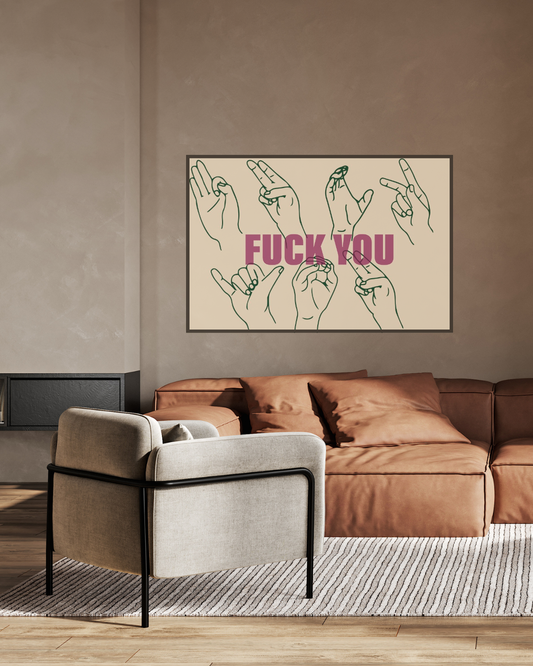 FY ART PRINT – BG/PNK