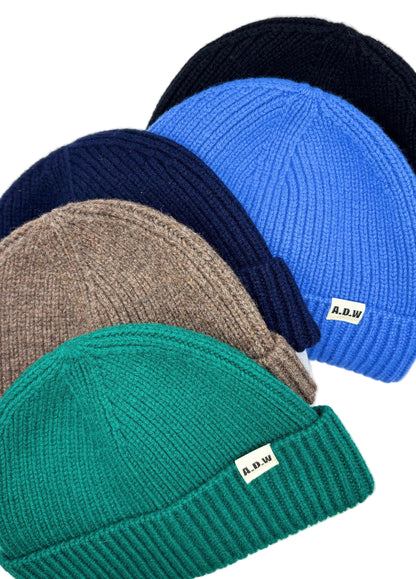 A.D.W FISHERMAN BEANIE UNISEX – 100 % MERINOWOLLE