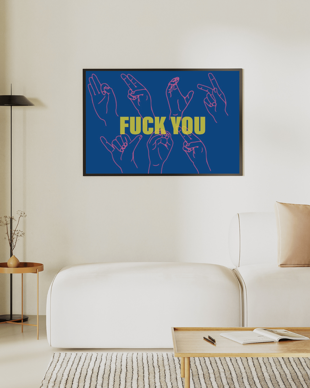 FY ART PRINT – NVY/YLW