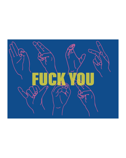 FY ART PRINT – NVY/YLW