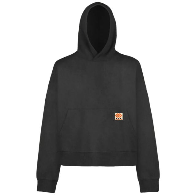 A.D.W Boxy Hoddie Black